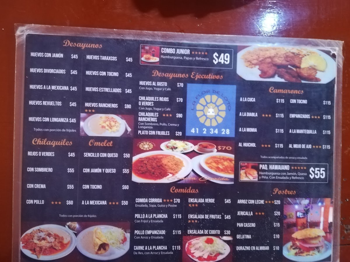 La Flor De Loto Menu - Image 2
