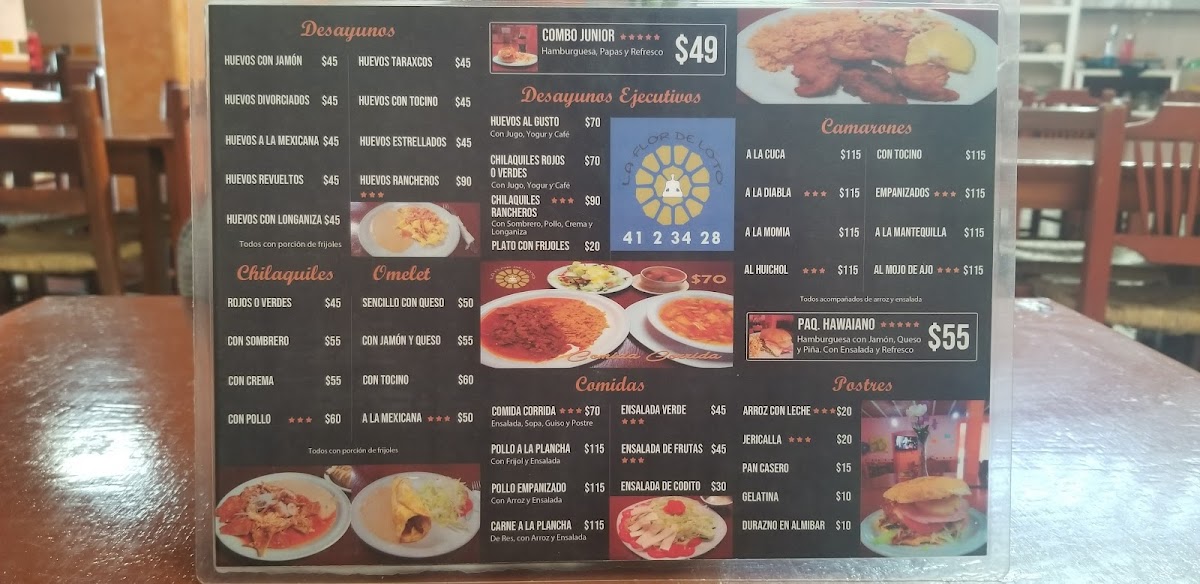 La Flor De Loto Menu - Image 3