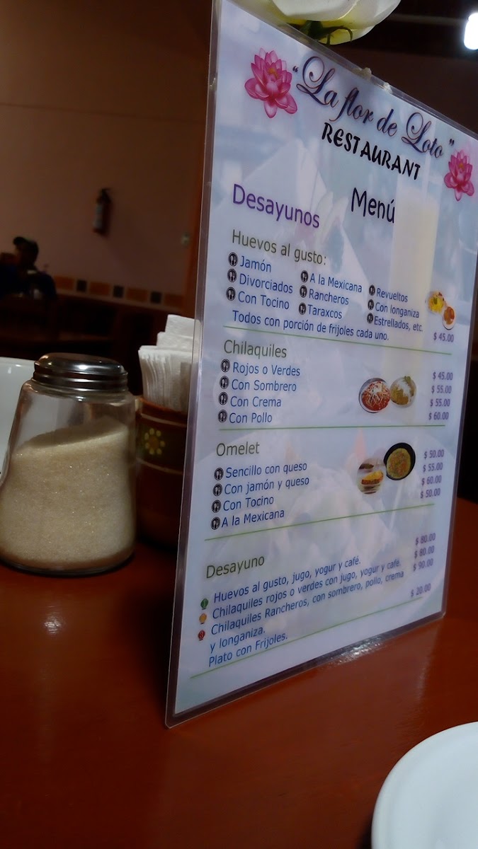 La Flor De Loto Menu - Image 5